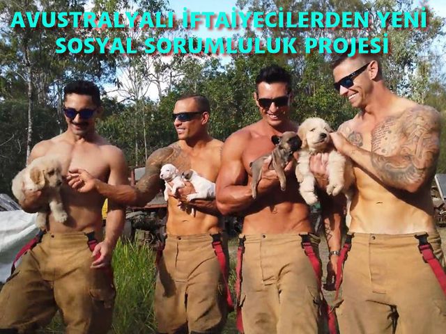 Avustralya itfaiyecileri yine takvim için poz verdi