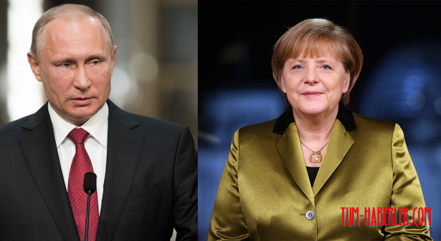 Putin Donbass hakkında Merkel ile görüştü