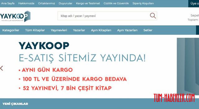 Yayıncılar Kooperatifi’nin kitap satış sitesi açıldı
