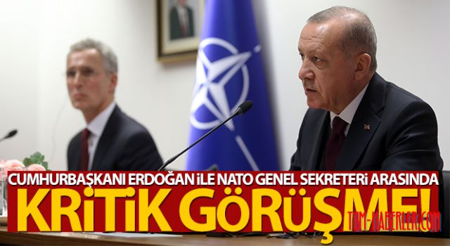 Cumhurbaşkanı Erdoğan, NATO Genel Sekreteri Stoltenberg ile görüştü