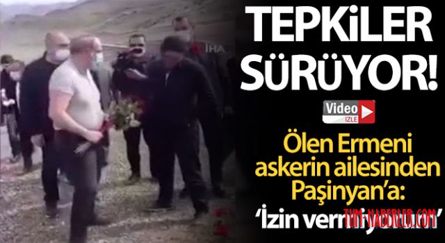 Ermeni askerin mezarına çiçek bırakmak isteyen Paşinyan'a tepki VİDEO HABER