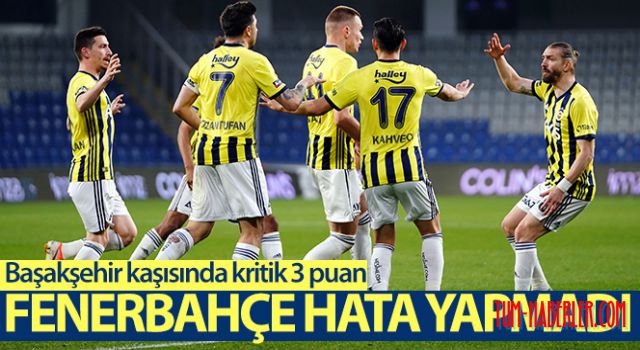 Kritik maçta 3 puan Fenerbahçe'nin