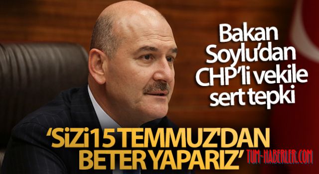 İçişleri Bakanı Soylu'dan CHP Grup Başkanvekili Altay'ya tepki