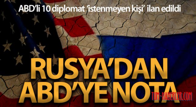 Rusya'dan ABD'ye nota