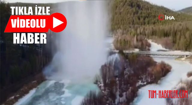 Rusya'da donan nehirler patlayıcılarla açıldı