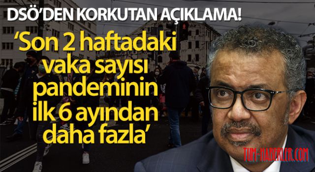 DSÖ: Son 2 haftadaki vaka sayısı pandeminin ilk 6 ayından daha fazla