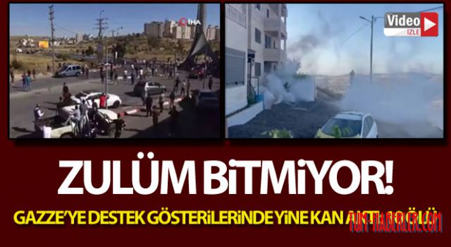 Gazze'ye destek gösterilerinde 10 Filistinli hayatını kaybetti