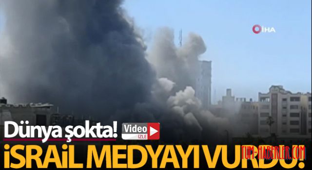 İsrail, Gazze'de medya ofislerinin bulunduğu 12 katlı binayı vurdu