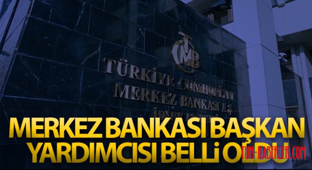 Merkez Bankası Başkan Yardımcısı belli oldu
