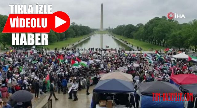 ABD'de Filistin'e destek gösterisi yapıldı