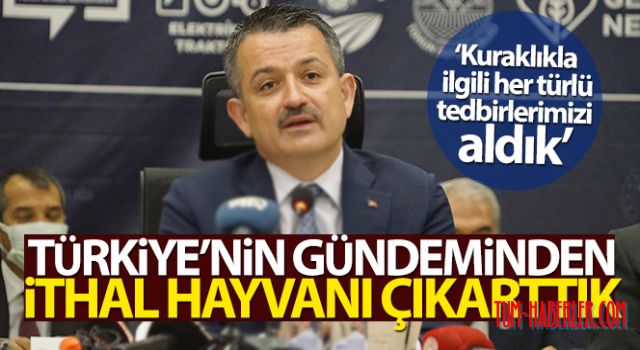 Pakdemirli: Türkiye'nin gündeminden ithal hayvanı çıkarttık