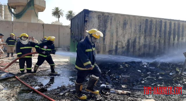 Bağdat'ta askeri havalimanında yangın