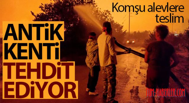 Yunanistan'da alevler Olympia antik kentine yaklaşıyor