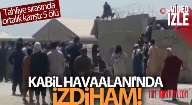 Afganistan'dan kaçmaya çalışanlar Kabil havaalanında izdihama neden oldu