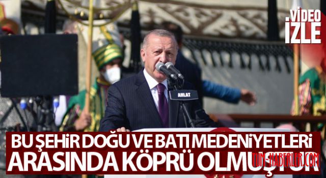 Cumhurbaşkanı Erdoğan, Bitlis'te konuştu