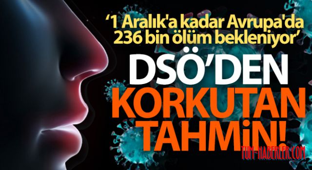 DSÖ: 1 Aralık'a kadar Avrupa'da 236 bin ölüm bekleniyor