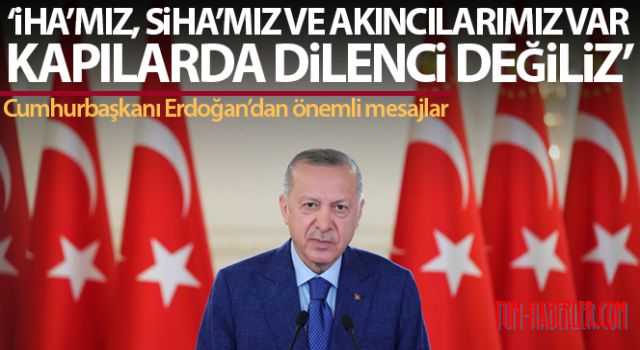 Cumhurbaşkanı Erdoğan: NATO'da beraberiz ama, terör örgütlerine TIR'larla araç gereç gönderiyorlar.