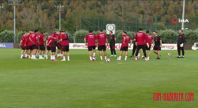 A Milli Takım, Karadağ maçı hazırlıklarını tamamladı