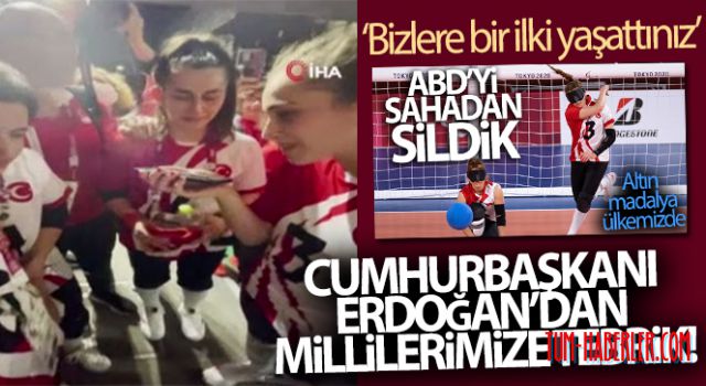 ABD'yi ezen milli takımımıza,Erdoğan'dan tebrik