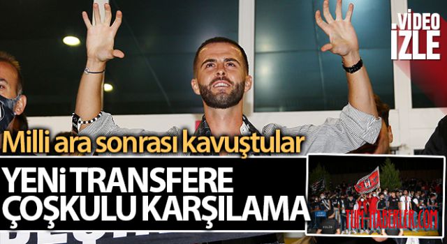 Miralem Pjanic'e taraftarlardan coşkulu karşılama