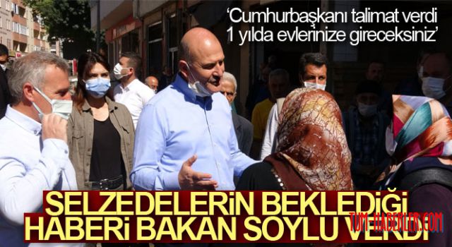 Soylu'dan kadına: Cumhurbaşkanı talimat verdi, 1 yılda evlerinize gireceksiniz