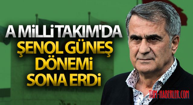 A Milli Takım'da Şenol Güneş ile yollar ayrıldı