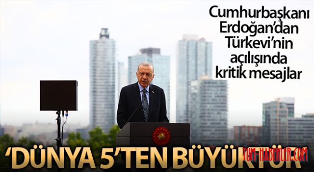Cumhurbaşkanı Erdoğan, New York'un merkezindeki Türkevi'ni açtı
