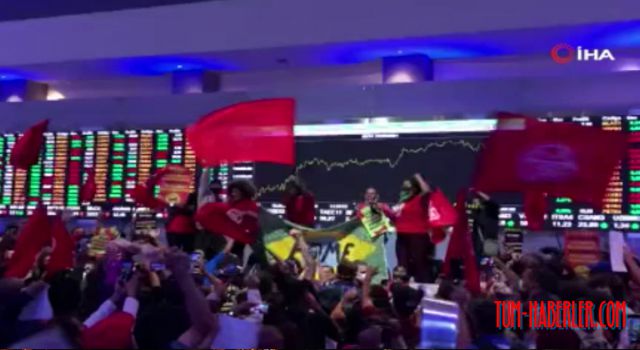 Brezilya'da Evsiz İşçiler Hareketi Sao Paulo Borsası'nı bastı