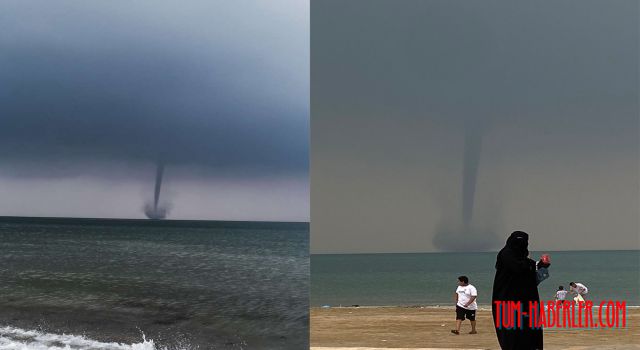 Suudi Arabistan'da su hortumu