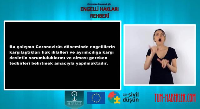 Salgında engellilerin yaşadığı zorluklara dikkat çeken video hazırlandı