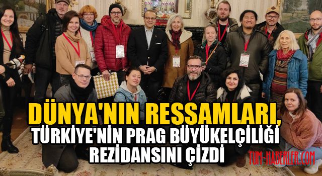 Dünya'nın ressamları, Türkiye'nin Prag Büyükelçiliği rezidansını çizdi