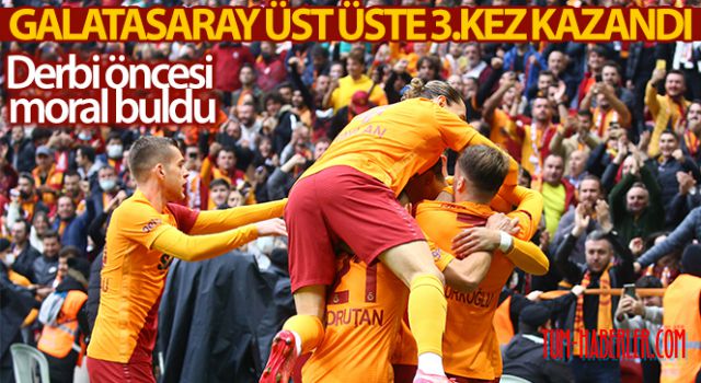 Galatasaray'dan üst üste 3. galibiyet