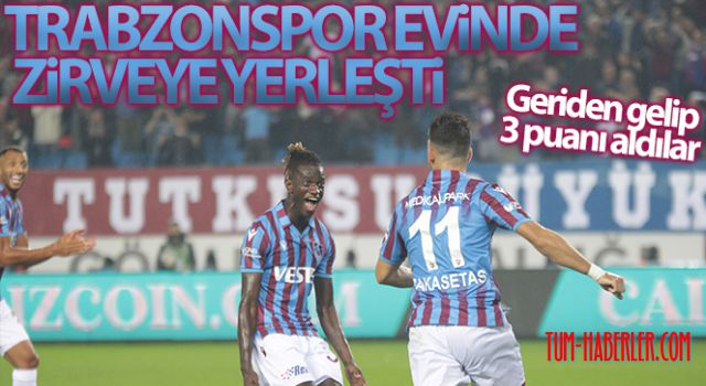 Trabzonspor evinde liderliği aldı