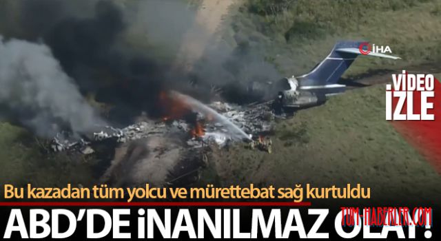 ABD'de 21 kişiyi taşıyan uçak düştü