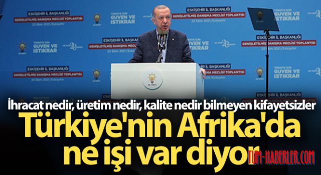 Erdoğan, Eskişehir AK Parti İl Danışma toplantısında konuştu