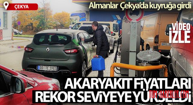Almanlar, Çekya'daki benzin istasyonlarında kuyruğa girdi