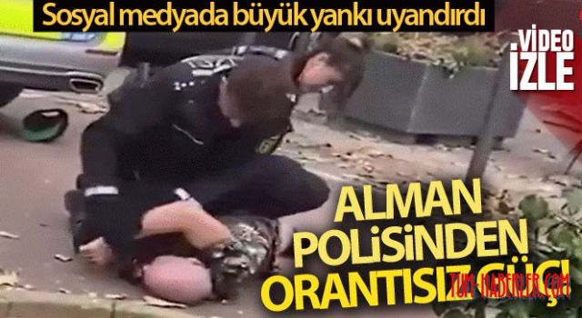 Alman polisinden 25 yaşındaki gence orantısız güç