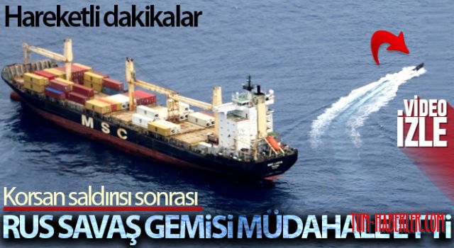 Rus savaş gemisi müdahale etti