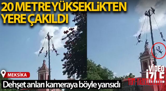 20 metre yükseklikten yere çakıldı
