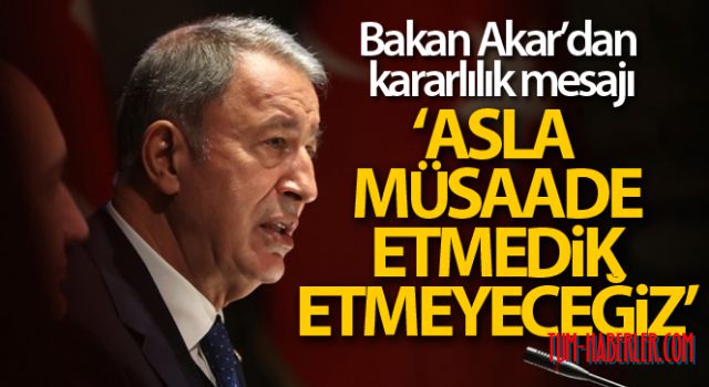 Milli Savunma Bakanı Hulusi Akar'dan önemli açıklamalar!