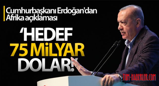 Cumhurbaşkanı Erdoğan'dan Afrika açıklaması