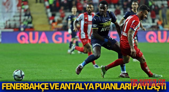Fenerbahçe ve Antalyaspor puanları paylaştı