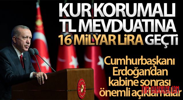 Cumhurbaşkanı Erdoğan: Benzer dalgalanmalar yaşanmaması için gereken her türlü tedbiri alıyoruz