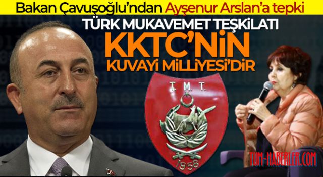 Bakan Çavuşoğlu'ndan Ayşenur Arslan'a tepki!