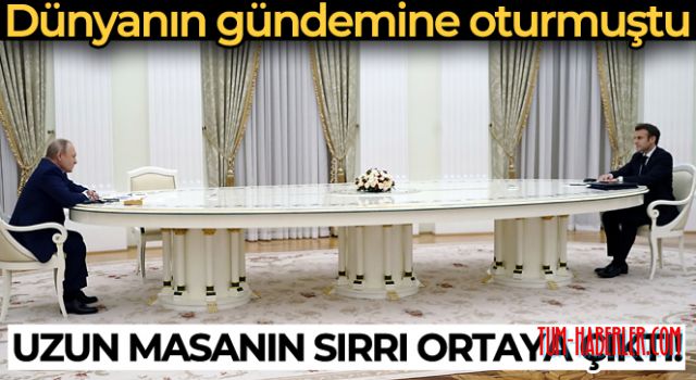 Macron, PCR testini reddettiği için görüşme dev masada yapılmış