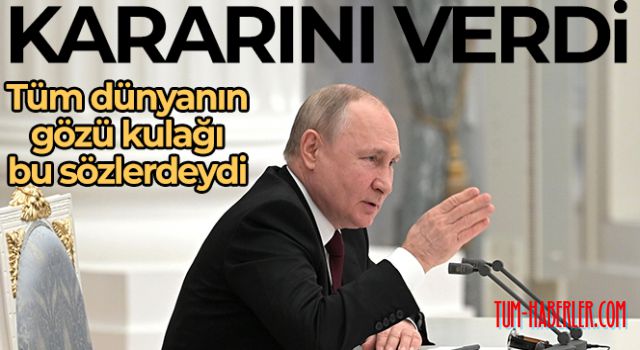 Putin'den kritik açıklamalar!