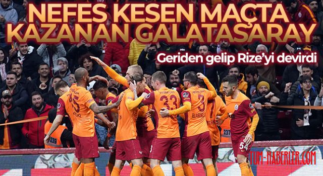 Nefes kesen maçta kazanan Galatasaray