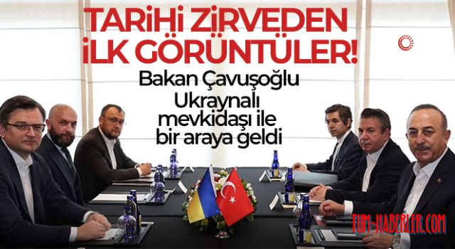 Bakan Çavuşoğlu, Kuleba ile üçlü toplantı öncesinde görüştü