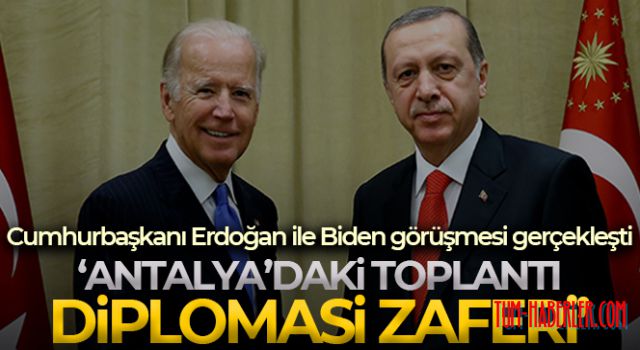 Cumhurbaşkanı Erdoğan, ABD Başkanı Biden ile görüştü