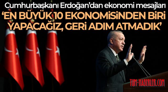 Cumhurbaşkanı Erdoğan'dan Ankara'da önemli açıklamalar